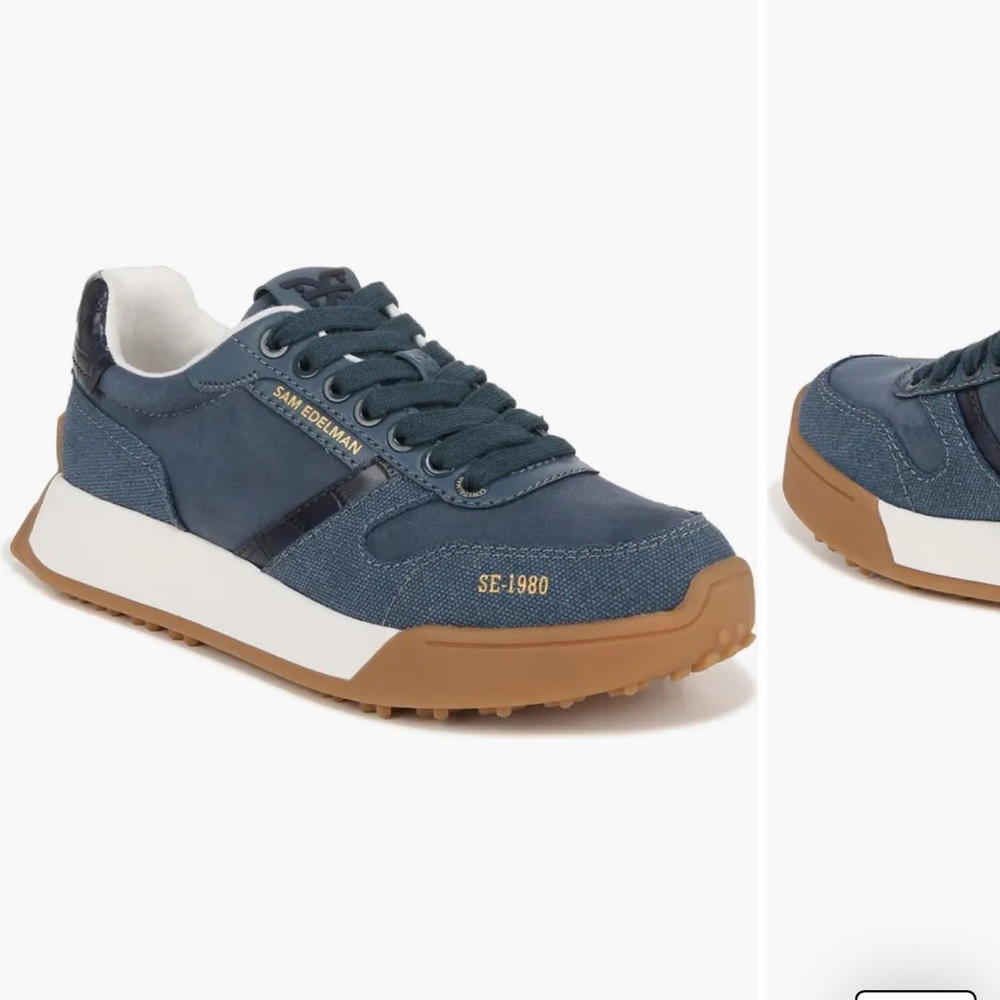 Sam Edelman Layla sneaker. Blue stone. Size 7.5. Worn a handful of times.